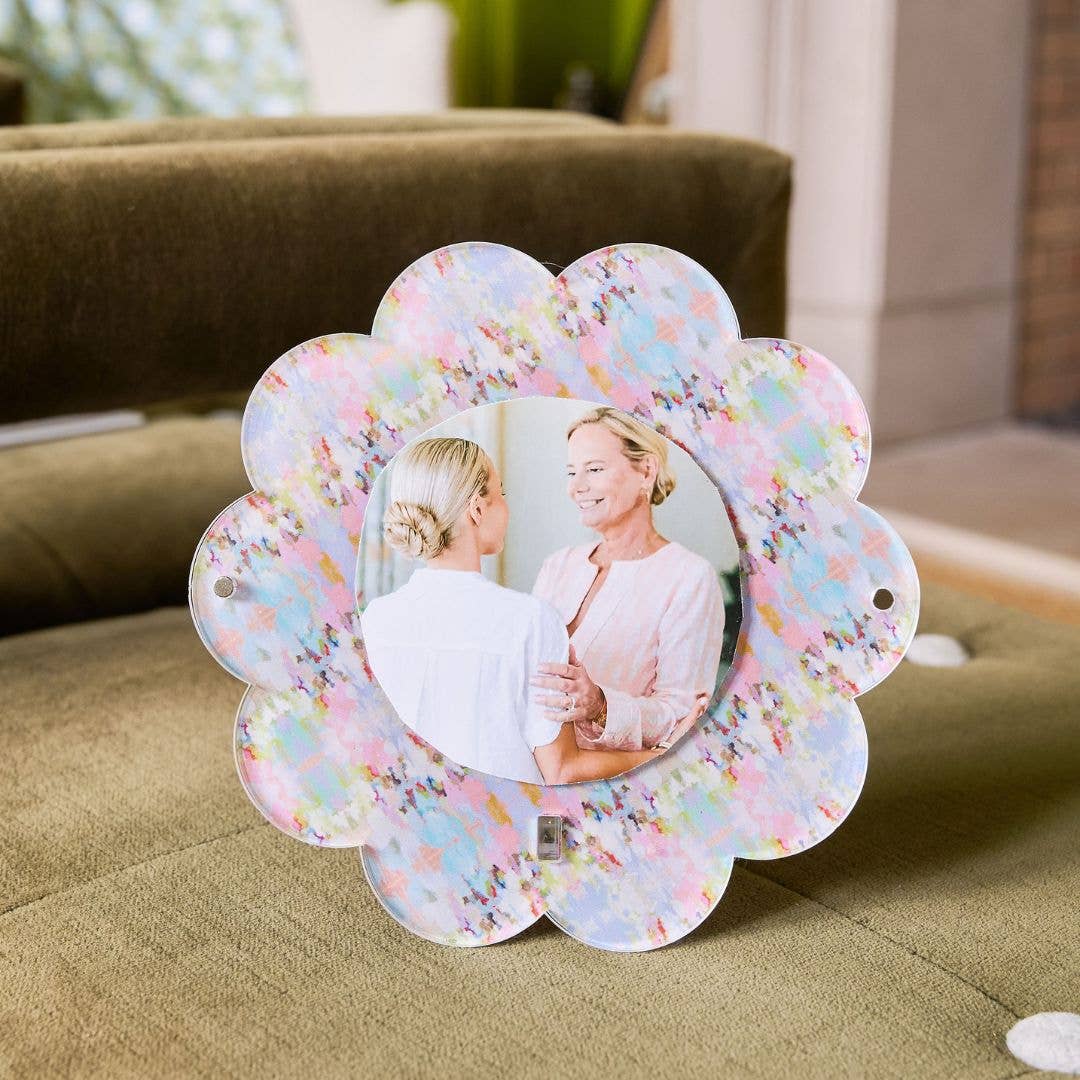 Laura Park Designs - Brooks Avenue Acrylic Round Picture Frame