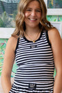 Girlie Girl Originals - LM-STRIPE Tank-BLACK
