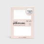 Package of satin pillowcase with branding and product details on a white background
