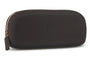 Lilac silicone eyeglass case with Peepers logo on a white background