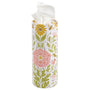 Tissue holder with floral design on a white background
