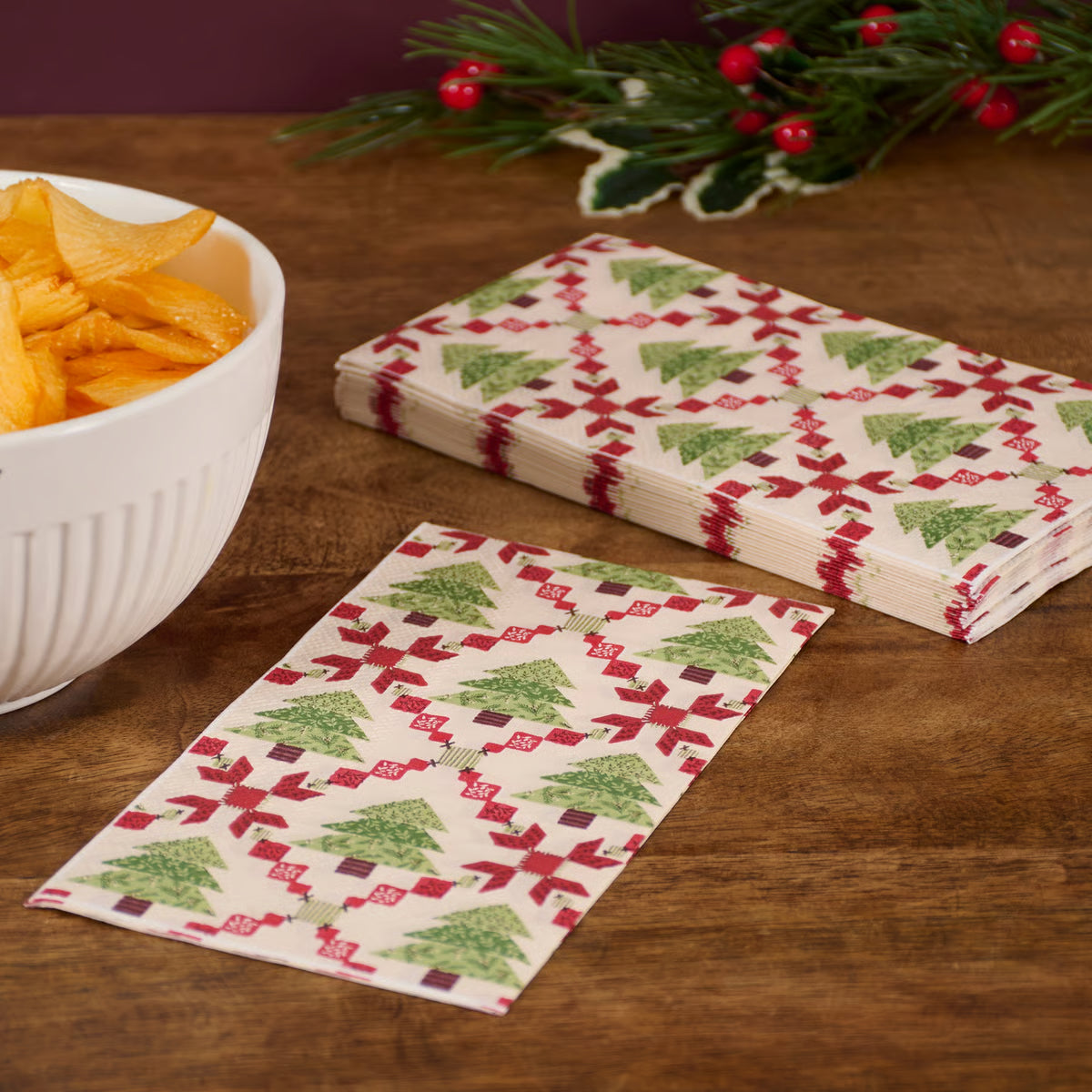 Tree Quilt Guest Napkins