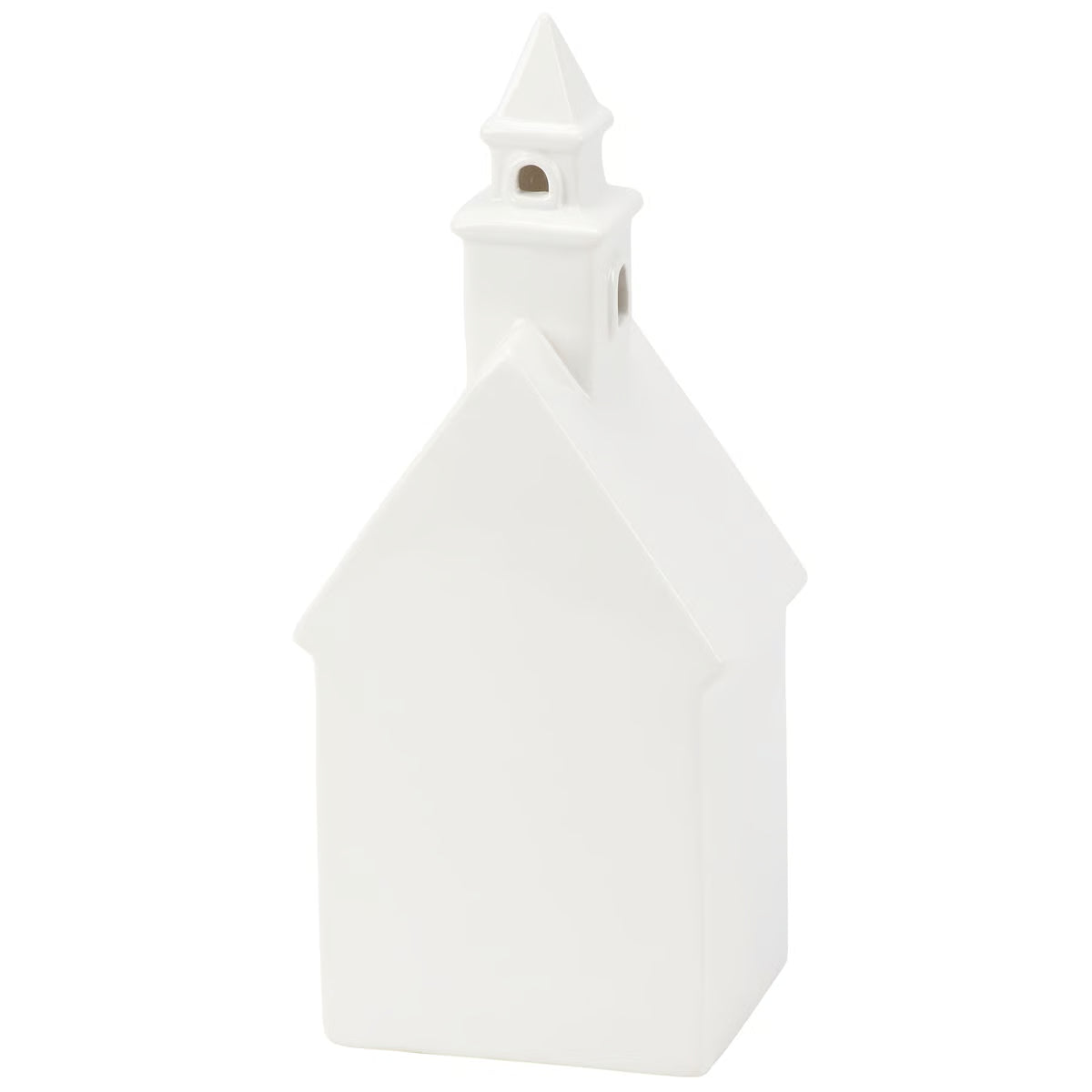 White church on white background