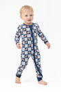 Football Patchwork Convertible Romper