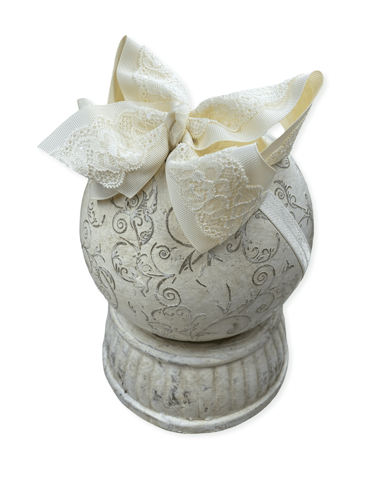 The Hair Bow Company - 4.5" Chantilly Lace Classic Hair Bow | Clip or Headband
