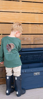 Saltwater Boys Company - Turkey Boys Graphic Tee LS Green
