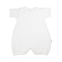 White baby onesie on a white background