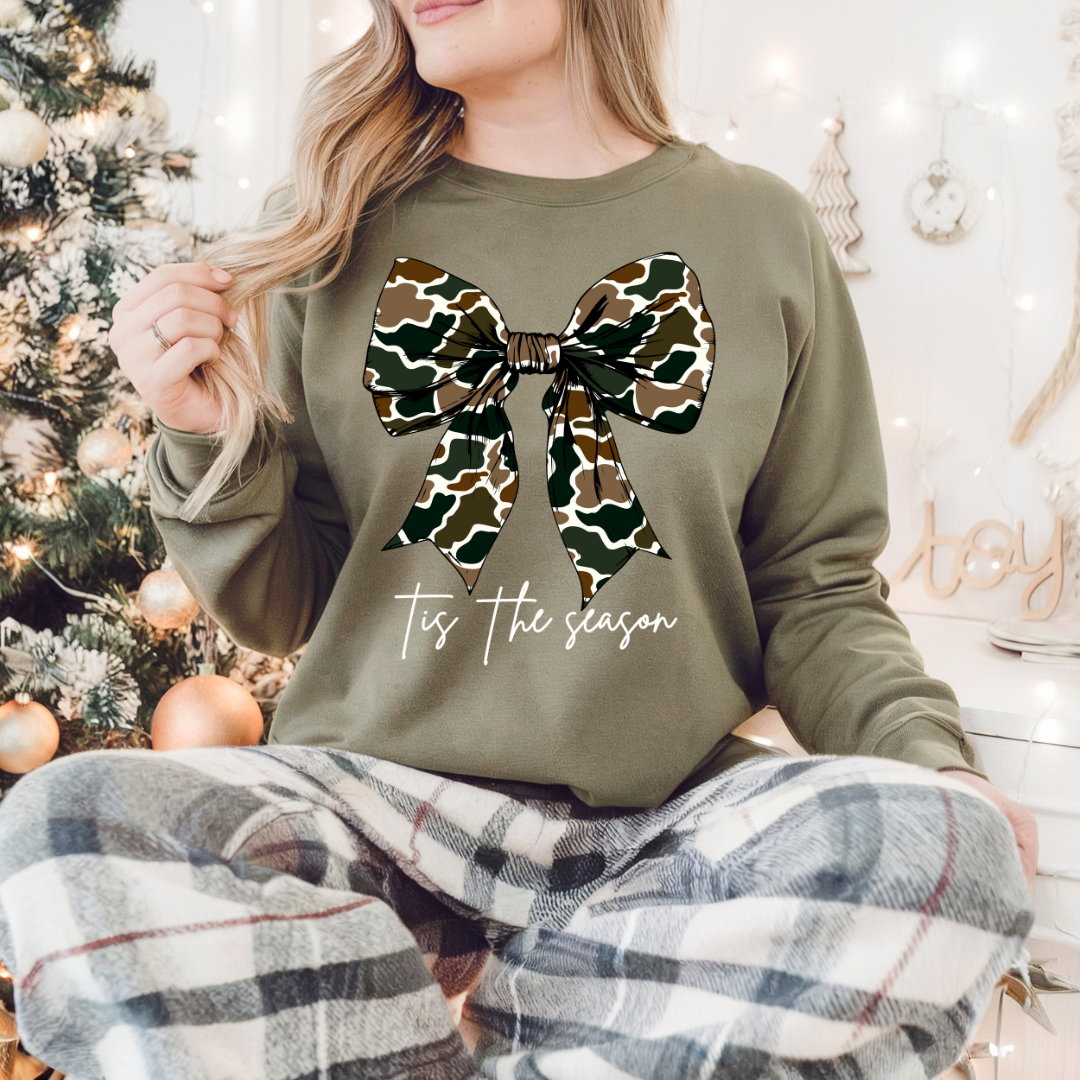 Southern Backroad Tees LLC - Tis the Season Camo Bow