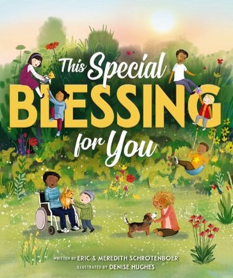 Book cover of 'This Special Blessing for You' with children in a garden setting.