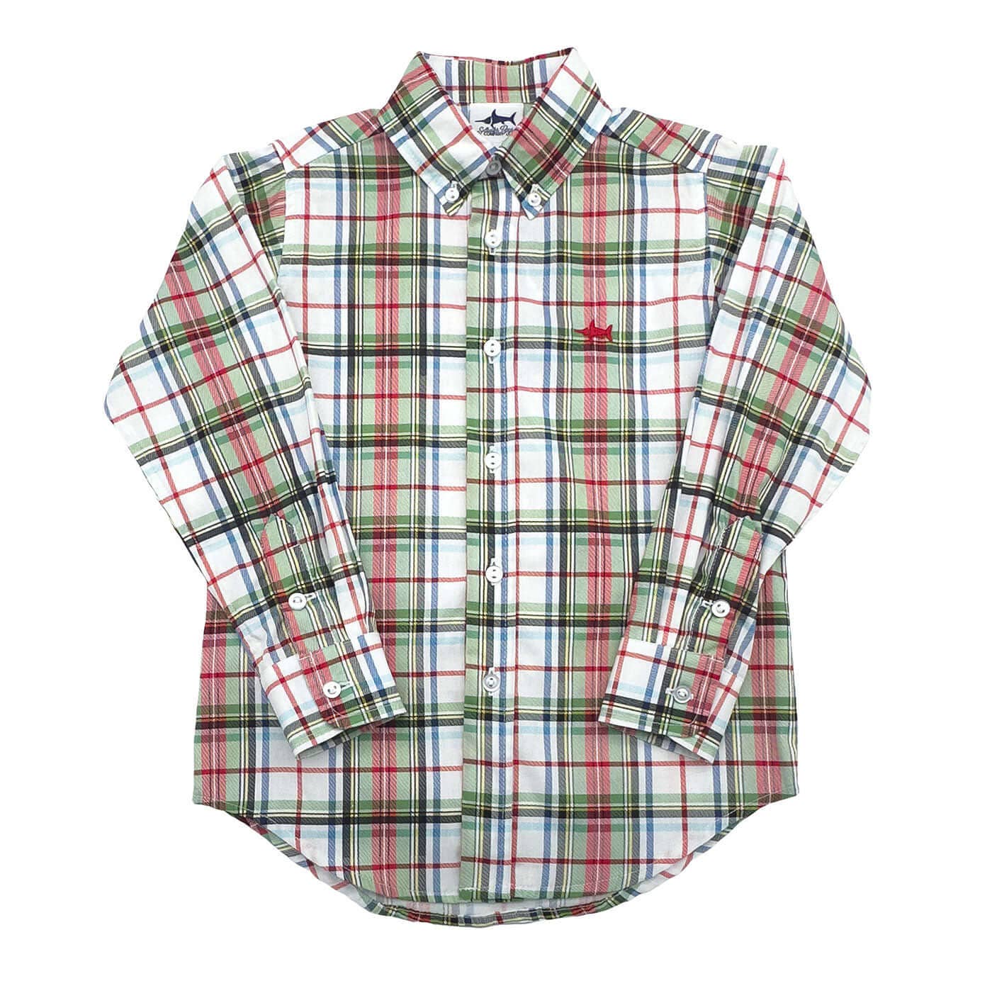 Saltwater Boys Company - Carter Oxford Boys Shirt Creme Plaid 