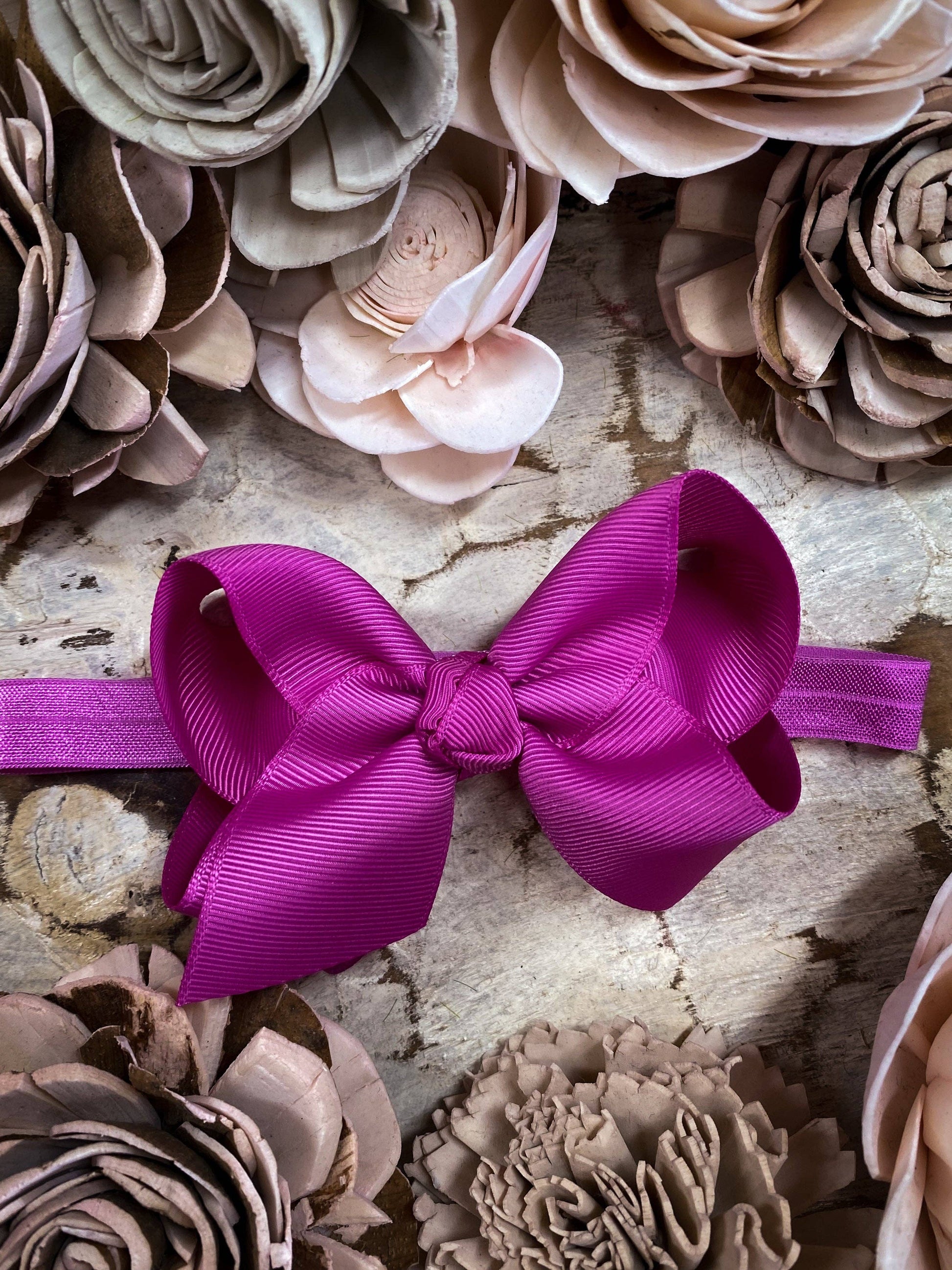 The Hair Bow Company - Essential Grosgrain Hair Bow - Headband - 4"