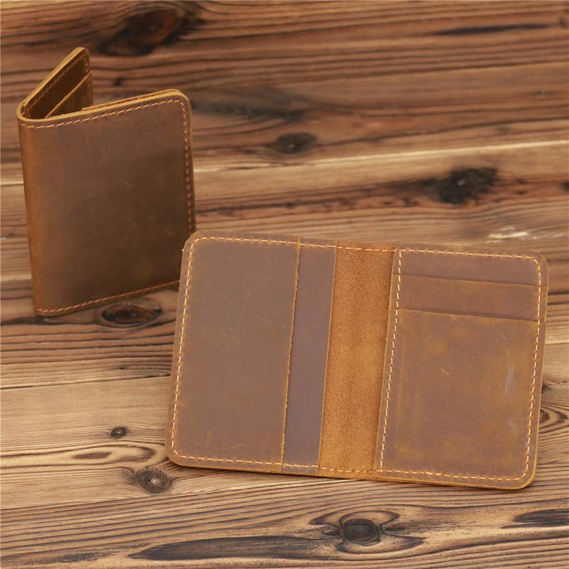 American Leather Goods - Genuine Leather Wallet, Handmade Wallet