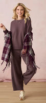 Heavenly-Luxe Cable Knit Detail Dolman Set
