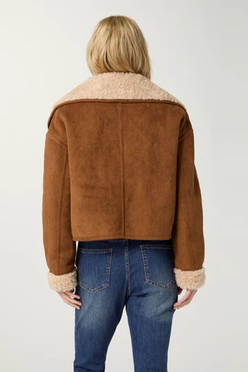 Harbor Reversible Curly Faux Lamb Jacket