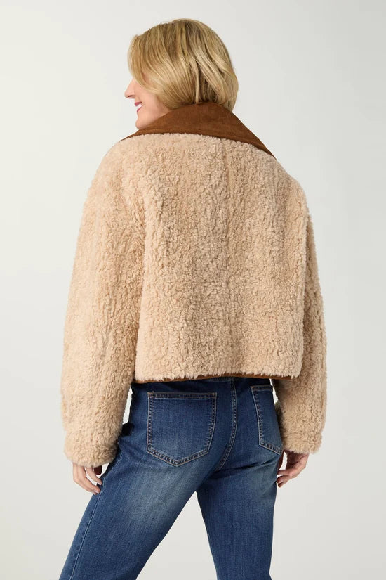 Harbor Reversible Curly Faux Lamb Jacket