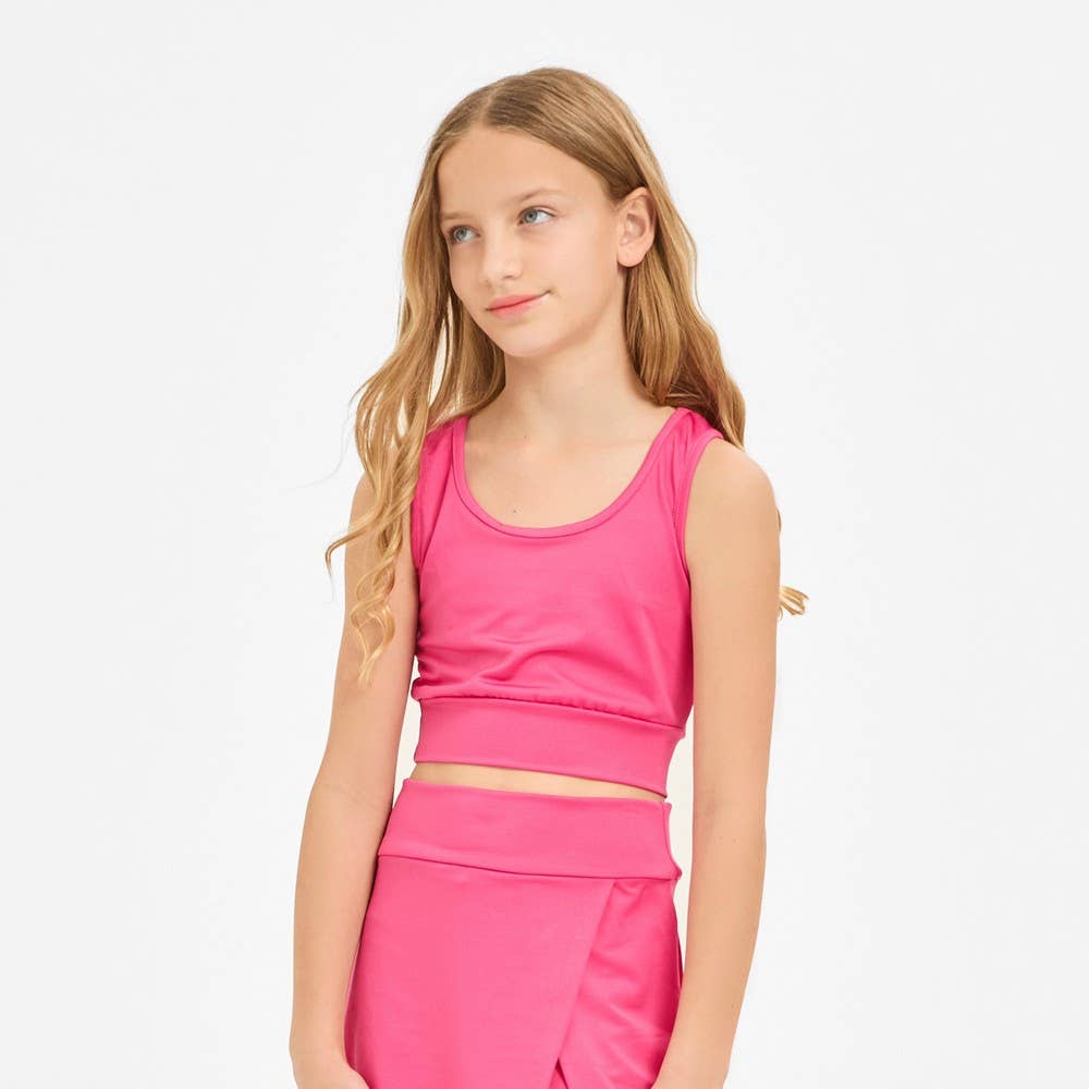 Good Girl - Kids Workout Cropped Tank Top