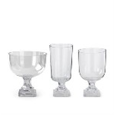Clear Glass Pedestal Vases - 3 Sizes sold separately