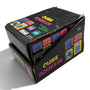 Box of Cube Squeeze toy with colorful packaging on a white background