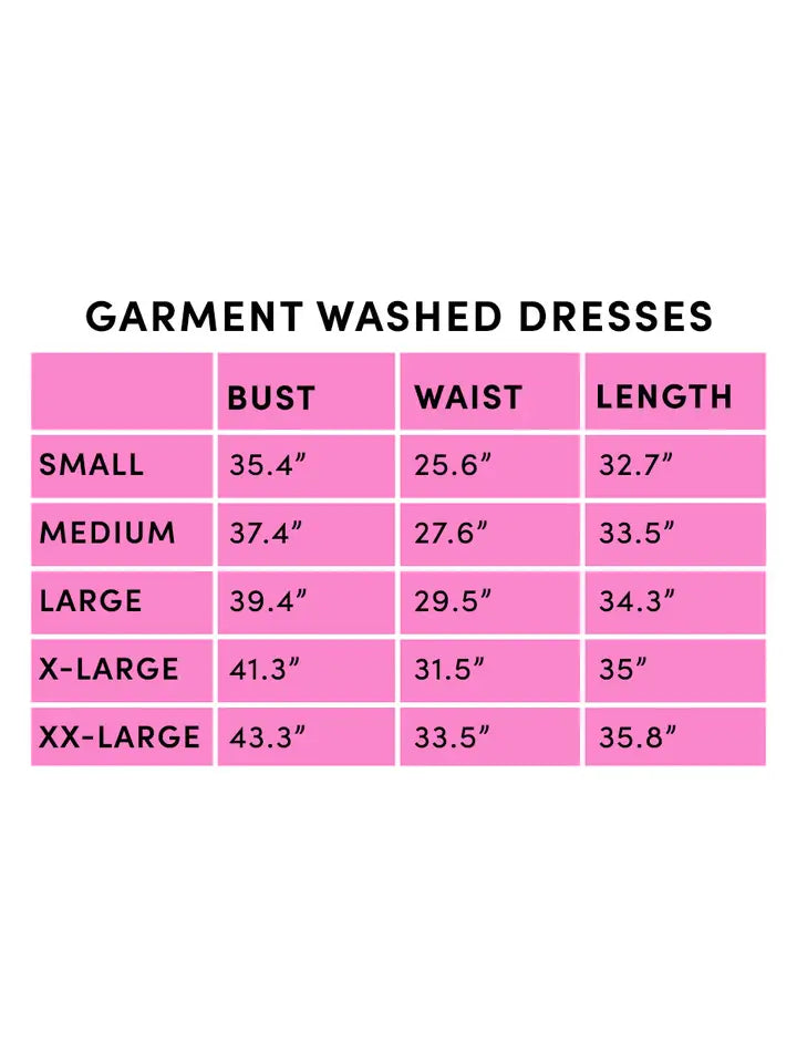 Pink Garment Washed Dress
