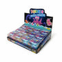 Display box of 'Squeeze Sucker Octopus' toys with colorful packaging.
