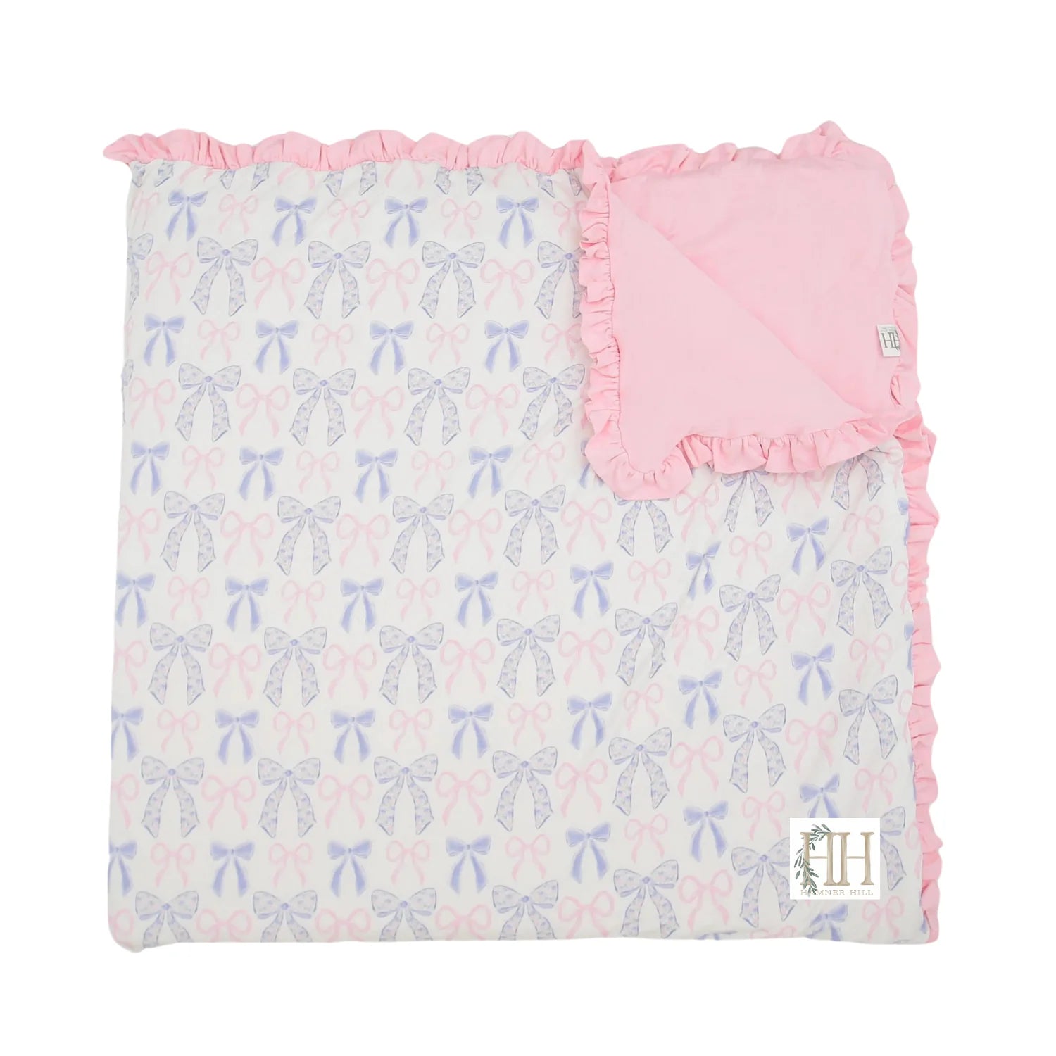 Ribbons and Bows Stroller Blanket