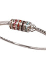 Maya J - Closed Cuff Charm Bracelet in White