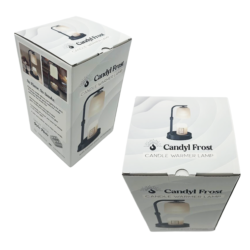 Two boxes of Candyl Frost candle warmer lamp on a white background