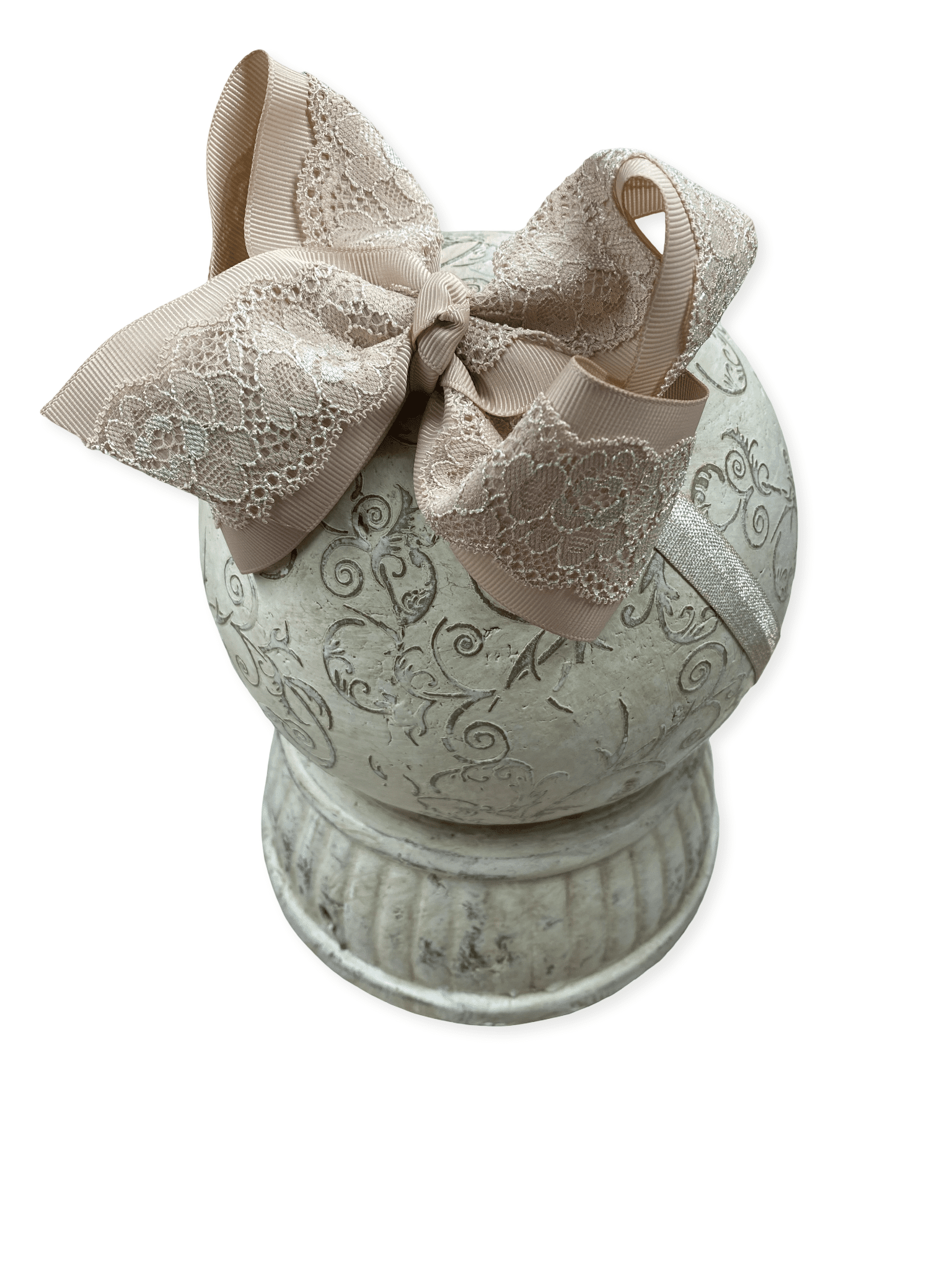 The Hair Bow Company - 4.5" Chantilly Lace Classic Hair Bow | Clip or Headband