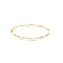 Gold bracelet with pearls on a white background