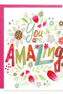 GINA B DESIGNS - Thank You Greeting Card - Amazing Floral