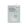 Silky satin pillowcase packaging with 'bye bye bedhead' branding on a white background