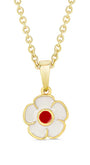 Flower Pendant(White/Red)