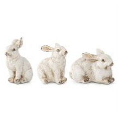 Small Gray Resin Bunnies(3 Styles-sold separately)