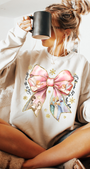 Southern Backroad Tees LLC - Pink Jesus Christmas coquette bow
