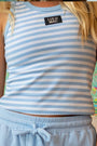 Girlie Girl Originals - LM-STRIPE Tank-LIGHT BLUE