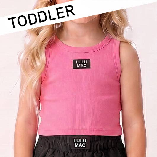 Girlie Girl Originals - TD-TK-1000 BUBBLEGUM TODDLER SOLID TANK