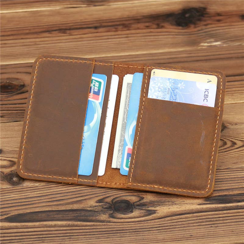 American Leather Goods - Genuine Leather Wallet, Handmade Wallet