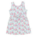 Girls Sleeveless Hydrangea Skort Dress