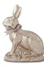 Resin Gold Easter Bunny with Bow(3 sizes available - each sold seperately)