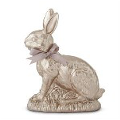 Resin Gold Easter Bunny with Bow(3 sizes available - each sold seperately)