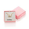 Necklace with a pink box labeled Lily Nily on a white background