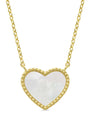 Mother of Pearl Heart Necklace