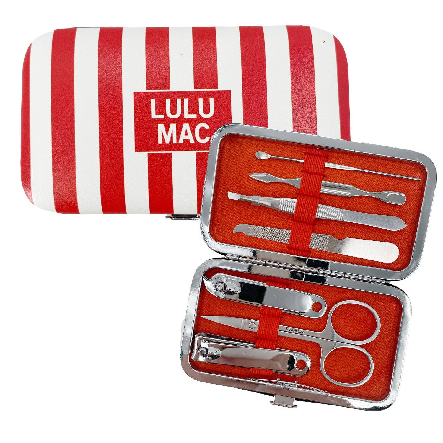 Girlie Girl Originals - MCST- Red Stripe Darby Manicure Set