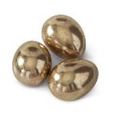 3 Inch Gold Gilded Resin Eggs