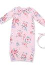 Painterly Rose Bouquets - Kimono Gown and Headband