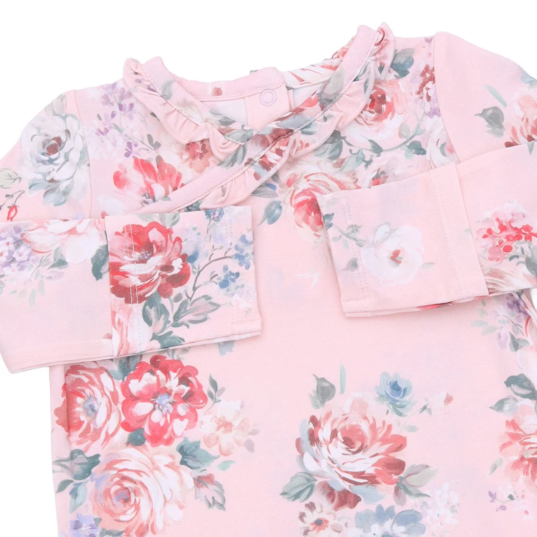 Painterly Rose Bouquets - Kimono Gown and Headband