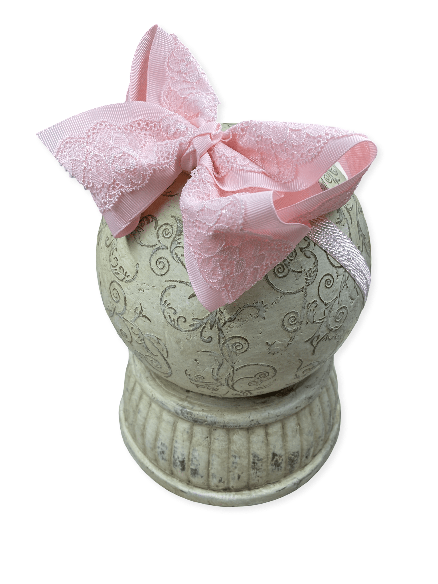 The Hair Bow Company - 4.5" Chantilly Lace Classic Hair Bow | Clip or Headband