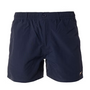 Navy blue shorts on a white background
