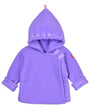 Purple children's hoodie with a hood on a white background