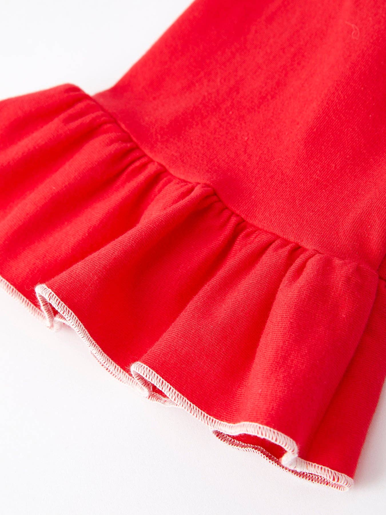 Rylee Faith Designs - Christmas Red Girls Embroidered Pajamas